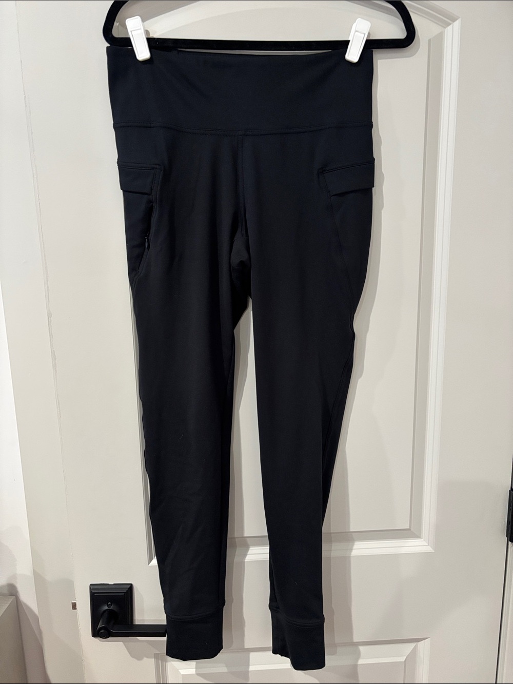 Zella Black Fleece Lined Leggings with Side Pockets